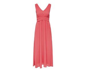 ONLY Mujer Onllaurine FR S/L Vestido Largo CS Ptm, Coral, S