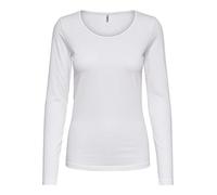 Only Mujer Onllive Love Life L/s Oneck Top Noos Jrs Camiseta Not Applicable, Blanco, M