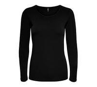Only Mujer Onllive Love Life L/s Oneck Top Noos Jrs Camiseta Not Applicable, Negro, M