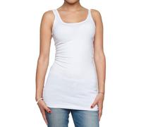 Only Mujer Onllive Love Long Tank Top Noos Camiseta de tirantes, Blanco (White), L