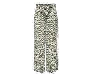 ONLY Mujer Onlpakja Life AOP Belt Pants WVN Pantalones De Corte Suelto con Cinturón En La Cintura, Bálsamo Verde, M