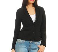 Only Mujer Onlpoptrash Blazer Noos Chaqueta de traje, Gris (Black), L