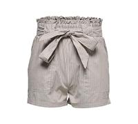 Only Mujer Onlsmilla Stripe Belt Dnm Shorts Noos Pantalones Cortos Not Applicable, Stripes: W/Stripes Toasted Coconut, M