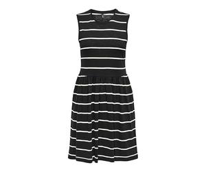 ONLY Mujer Onlsummer S/L O-Neck Dress JRS, Negro, S