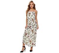 Only Mujer Onlwinner Sl Maxidress Noos Wvn Vestido, Multicolor (Cloud Dancer/Botanical), 38