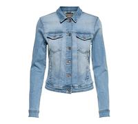Only Mujer Short Denim Jacket Chaqueta, Light Blue Denim, 44