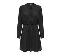 ONLY Mujer Vestido Mini Blusa Manga Larga Túnica Estampada Botones ONLCORY, Color:Negro, Talla:M