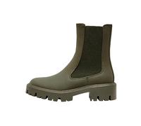 ONLY Mujer Zapatos Botas Chelsea ONLBetty-6 Botines monocromáticos con suela gruesa, verde bosque, 39 EU