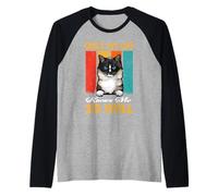 Only My Cat Knows Me So Well Vintage Ragdoll Cats Lover Camiseta Manga Raglan