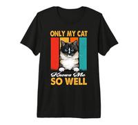 Only My Cat Knows Me So Well Vintage Ragdoll Cats Lover Camiseta Premium