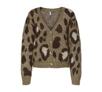 ONLY Neck Knt Onledelie Life LS Jq Cardi-Cuello en V, Cocoa Créme, L para Mujer