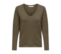 Only Onlrica Life L/S - Jersey con Cuello en V para Mujer, Beech, XS