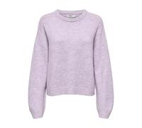 ONLY Neck Pullover Onlsimoni L/S Knt Noos-Jersey de Cuello Redondo, Chinese Violet, L para Mujer