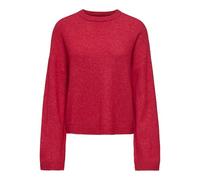 ONLY Neck Pullover Onlsimoni L/S Knt Noos-Jersey de Cuello Redondo, Color Rojo, M para Mujer