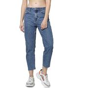 ONLY NOS Mujer Onlemily HW St Raw JNS Db Mae 0005 Noos Vaqueros Straight Not Applicable, Azul (Dark Blue Denim Dark Blue Denim), W25/L30 (Talla del Fabricante: 25)
