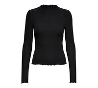 Only Camiseta Onlemma L/S High Neck Top Mujer Manga Larga Cuello Alto Negro X-Large