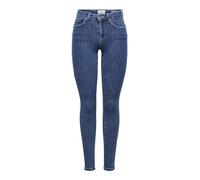 ONLY NOS Mujer Onlpower Mid Push Up SK Jea Rea3223 Noos Vaqueros Skinny Not Applicable, Azul (Dark Blue Denim Dark Blue Denim), 34 /L32 (Talla del Fabricante: X-Small)