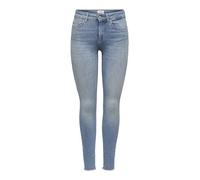 ONLY NOS Onlblush Mid SK ANK Raw Jea Rea1467 Noos Vaqueros Skinny, Mezclilla de Color Azul Claro, 36 /L34 (Talla del Fabricante: Small) para Mujer
