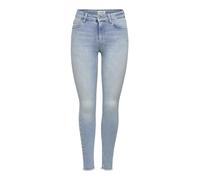 Only NOS Onlblush Mid SK ANK Raw JNS Rea306 Noos Vaqueros, Mezclilla De Color Azul Claro, para Mujer, L / 30L