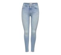 Only NOS Onlblush Mid SK ANK Raw JNS Rea306 Noos Vaqueros, Mezclilla De Color Azul Claro, para Mujer, M / 30L