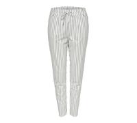 ONLY NOS Onlpoptrash Easy Rush Stripe Pnt Noos, Pantalones Mujer, Multicolor (Cloud Dancer Stripes:Black), 38 /L30 (Talla del Fabricante: Medium)