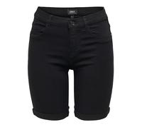 Only Nos Onlrain Mid Long Shorts Black Cry6060, Pantalones Cortos Mujer, Negro (Black Black), 44 (Talla del Fabricante: X-Large)
