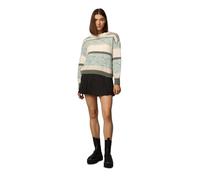 ONLY Onladina Life L/S Knt Noos-Jersey Suéter, Silt Green/Pattern:Cloud Dancer/Sea Spray/Bich, S para Mujer