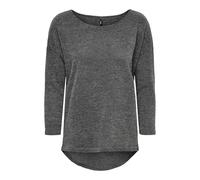 Only Onlalba 3/4 Top Jrs Noos Camiseta con mangas, Gris (Dark Grey Melange Dark Grey Melange), L Mujer