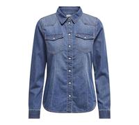 Only ONLALEXA L/S DNM Shirt FS Noos, Blusas Mujer, Medium Blue Denim,