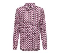 Only Onlalma Life Poly L/S Camiseta Plisado AOP Blusas, Magenta/púrpura/OOP: 584 Posh, S para Mujer
