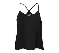 ONLY Onlalma Life Vis Cyrus Singlet Solid Mujer, Negro, L