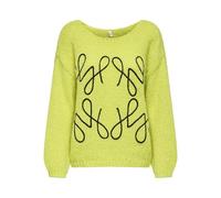 ONLY Onlalyssa Life LS Emb O-Neck KNT, Limeade, M, Limeade, M