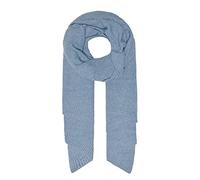 ONLY Onlanelise Life Knit Rib Scarf CC-Bufanda, Azul Polvoriento. Detalles: Melange, Talla única (Pack de 100) para Mujer