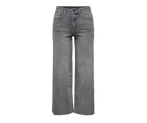 ONLY Onlann-Madison HW Crop WD DNM Soo619Noos, Medium Grey Denim, L / 32L