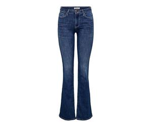 ONLY Onlann Mid Flared Dnm Soo615 Noos Vaqueros Fit, Dark Azul Denim, XL / 32L Mujeres