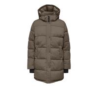 ONLY Onlann Premium Puffer Coat Mid-Long Otw Abrigo, marrón, L para Mujer