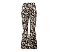 ONLY Onlanna Rib Flared AOP Legging CS Jrs, Negro, XL Mujeres
