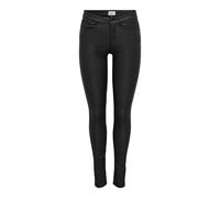 ONLY Onlanne K Mid Waist Coated Pnt Noos Pantalones, Negro, XXS/32L para Mujer