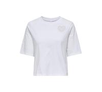 ONLY Onlantonia Life S/S tee Box JRS, Blanco Brillante, L