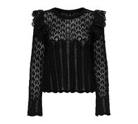 ONLY Onlashley LS O-Neck Mix Knt, Negro, M para Mujer