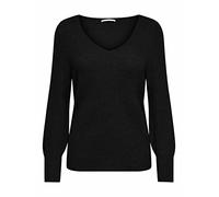 ONLY Onlatia L/S Cuello en V Cuff Knt Noos Jersey de Punto, Negro, XXL para Mujer