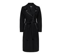 ONLY Onlaugusta Life Biker Coat CC Otw Abrigo, Negro, M para Mujer