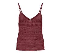 ONLY Onlavina Life Strap Top KNT para Mujer, Ruby Wine, XS