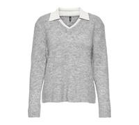 ONLY Onlazu LS Polo Neck Knt, Gris Claro, XS para Mujer