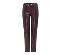 ONLY ONLAZULA HW STR Snake Pant PNT, Syrah/Detail:Black Snake, MW x 32L
