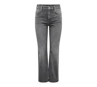 ONLY Onlbailey HW Kick Flare Dnm CRO Jeans, Grey Denim, 28W x 34L para Mujer