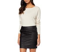 ONLY Onlbase Faux Leather Skirt Otw Falda de Cuero, Negro (Black Black), 44 Mujeres