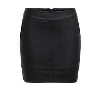 Only Onlbase Faux Leather Skirt Otw Falda, Negro (Black Black), 38 para Mujer