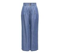 ONLY Onlbea HW Wide Cropped Dnm Bj, Medio De Mezclilla Azul, S / 32L Mujeres