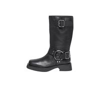 ONLY, Onlbea Leather Biker Boot Mujer, Negro, 38 EU